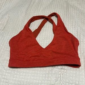 size small sports bra open back